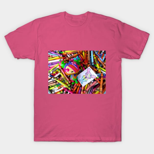 Rainbow Sandy Funko Pop T-Shirt by Vera T.